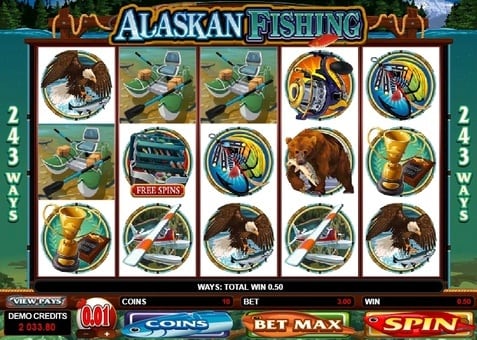 Слот Alaskan Fishing - выигрышная комбинация Выигрышная комбинация в слоте Alaskan Fishing